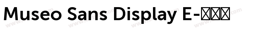 Museo Sans Display E字体转换